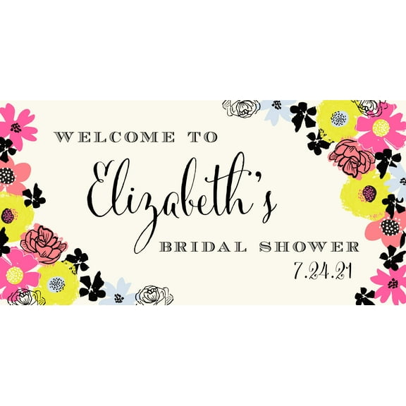 Gartner Studios Assorted Colors Wedding Party Banner, 48" x 24"