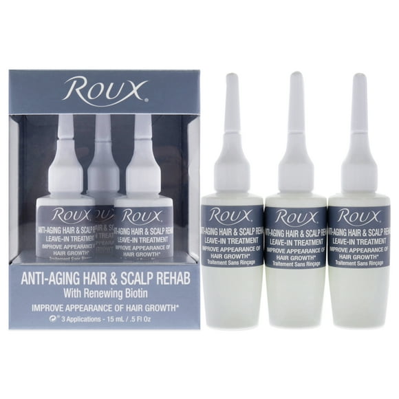 Traitement Anti-Âge pour Cheveux et Cuir Chevelu par Roux pour Unisexe - 3 x 0,5 oz