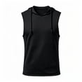 thumbnail image 3 of DagobertNiko Men's Hooded Tank Top Sleeveless Shirts Hoodies Lightweight Casual Gym Workout Shirts Cooling Muscle Tee Shirt, 3 of 5