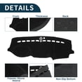thumbnail image 4 of Cubierta de tablero de Unique Bargains para Jeep Grand Cherokee antideslizante | Alfombrilla de cubierta de tablero para consola central negra 1 pieza, 4 of 6