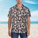 thumbnail image 2 of Fotbe Hand Drawn Pig Camisa Hawaiana para Hombre Unisex – Camisa Casual de Verano con Botones de Manga Corta de Algodón y Lino,Medium, 2 of 7