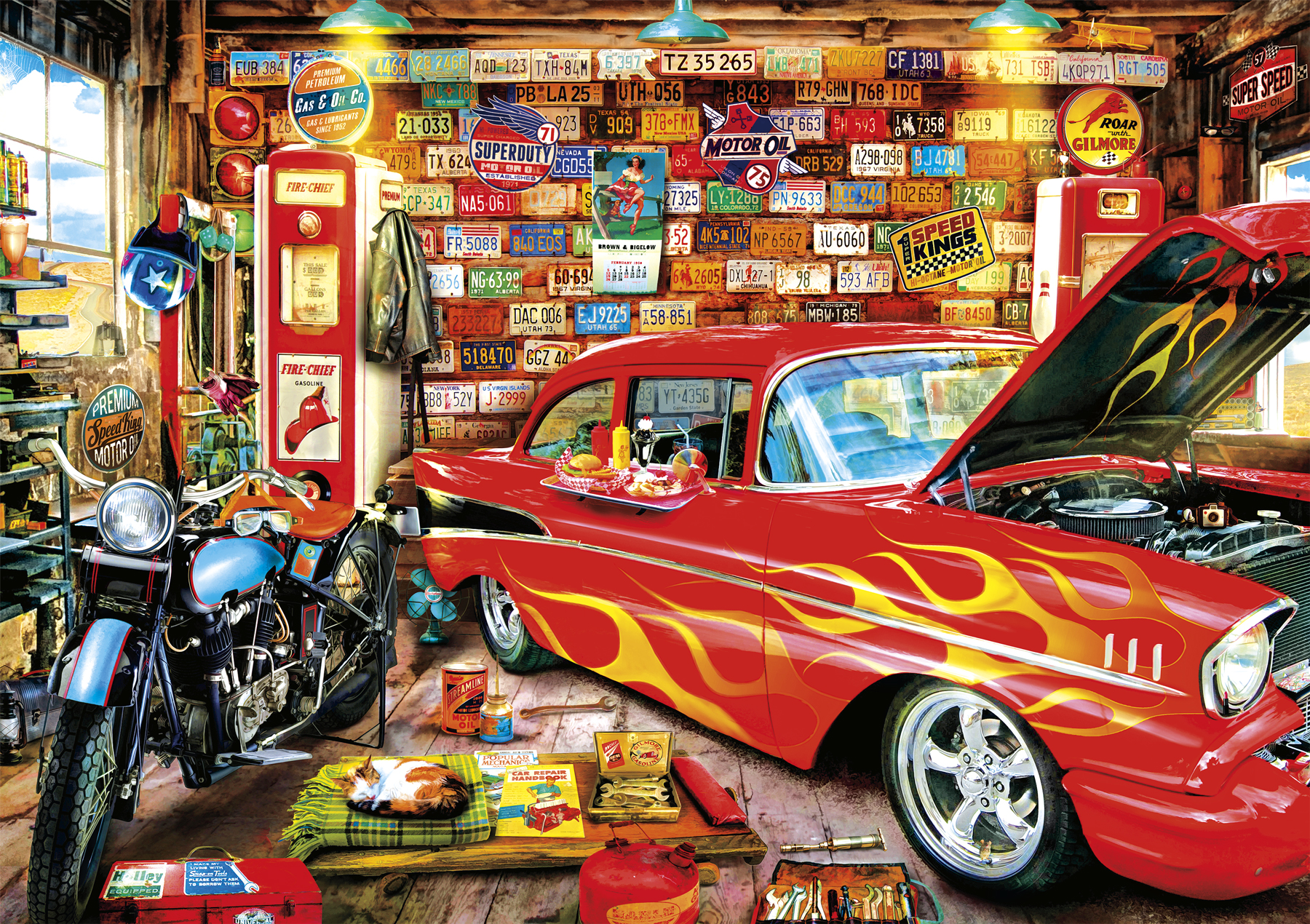 Buffalo Games Days to Remember Retro Garage Puzzle, 500 Piece - image 2 of 2