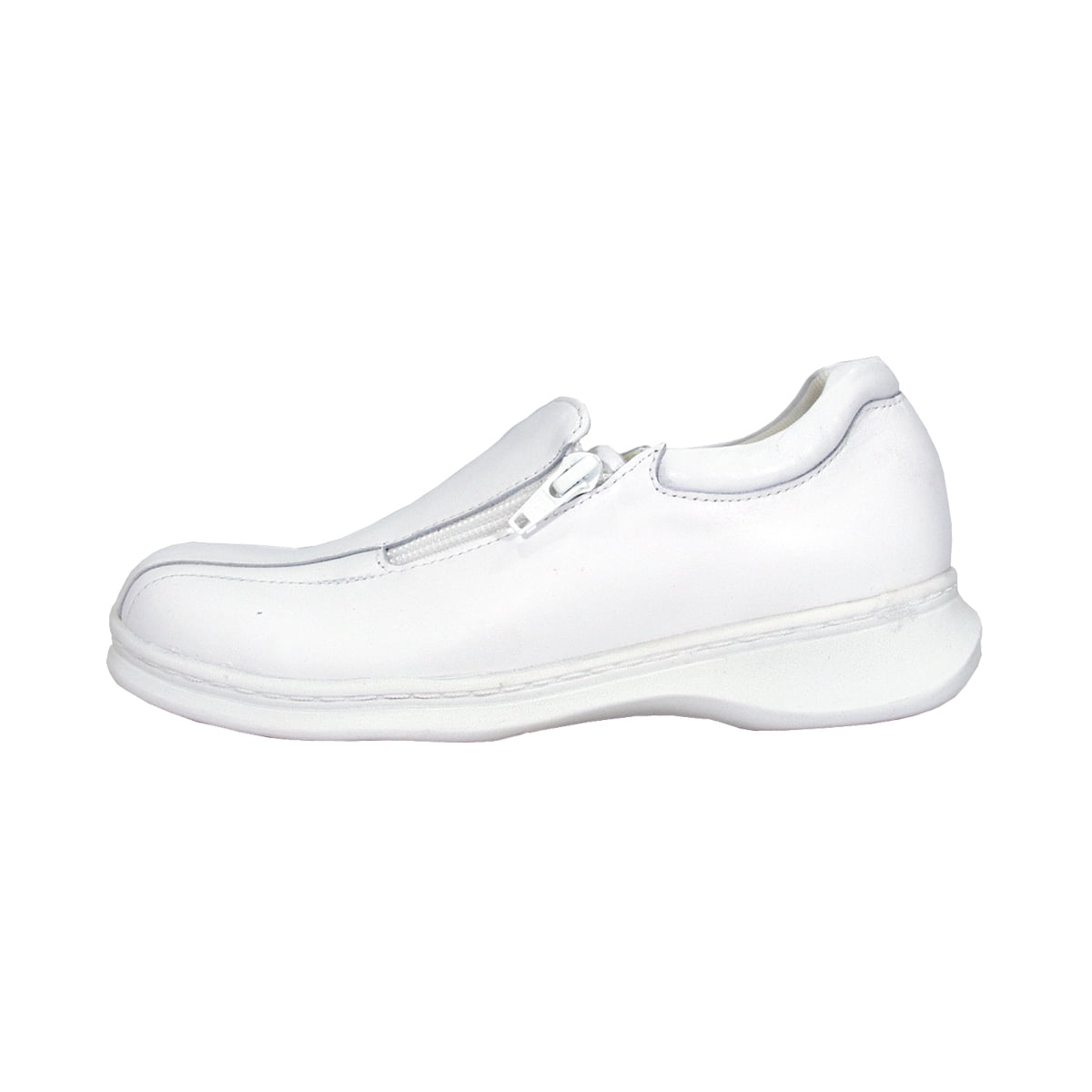 24 HOUR COMFORT Liv Wide Width Elegant Durable Slip On Shoes WHITE 11