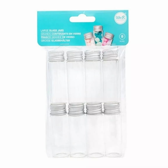 Storage Bottles - Glass Jars - 8 Pack