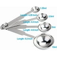 thumbnail image 5 of 4Pcs Premium Stainless Steel Metal Spoon Set For Kitchen Teaspoon Cooking Baking, 5 of 6