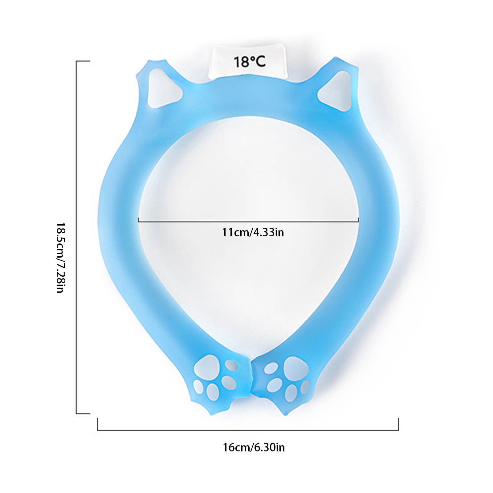 Sports Neck Ice Pack for Indoor Outdoor Use Wearable Chilly Ice Ring Neck Tube Reusable Cooler 200ml Hydration Exercise Beach Summer