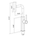 thumbnail image 5 of Single Hole Pull Down Kitchen Faucet, 3 Settings Kitchen Faucet, 5 of 5