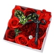 thumbnail image 1 of Juego de caja de flores artificiales para boda, dama de honor, ramos de novia, centros de mesa, decoración del hogar, regalo, 1 of 5