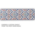 thumbnail image 3 of Custom Size Runner Rug For Hallway Turkish Ottoman Cini Design Multicolor 26 Inch or 31 Inch Wide by Your Length Choice Slip Resistant Rubber Backing Stain Resistant Pile Stair Runner, 3 of 5
