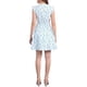 thumbnail image 3 of Vestido Casual de Verano Floral con Volantes y Manga Corta para Mujeres XL Azul Claro, 3 of 5