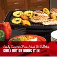 thumbnail image 3 of George Foreman Parrilla eléctrica rectangular para interiores y exteriores, 12 porciones, rojo, GFO201R, 3 of 5