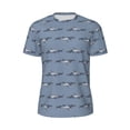 thumbnail image 5 of Wukai Cute Whale Print Men's Short-Sleeved Mesh T-Shirt,Quick-Dry Short Sleeve Workout T-Shirt-4X-Large, 5 of 8
