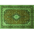thumbnail image 1 of Ahgly Company Indoor Rectangle Medallion Green Traditional Area Rugs, 7' x 10', 1 of 1