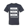 thumbnail image 2 of Wild Bobby, Have Faith Pray Hard Stay Humble Inspirational/Christian Men Graphic Tee, Vintage Heather Navy, 4X-Large, 2 of 6