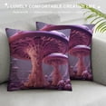 thumbnail image 3 of GOSMITH  Pack of  Throw Pillow Cover Psychedelic Mushrooms Throw Pillowcases Soft Decorative Home Decor Living Room Cushion Cover for Bed Couch Car, 3 of 5