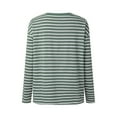thumbnail image 5 of Women's Casual Long Sleeve Top Round Neck Knitted Rib Basic T Shirt, 5 of 8