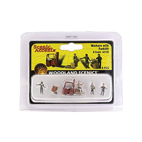 Woodland Scenics A2192 Workers With Forklift N Woou2192 for sale online