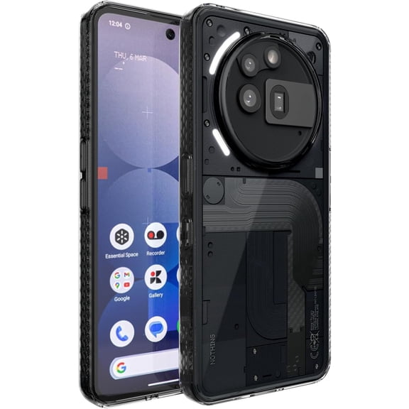 TUDIA Lucion for Nothing Phone 3a Pro Case Anti-Yellowing Bumper Slim Grip - Clear