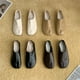 thumbnail image 4 of Mocasines planos Tabi Ninja para mujer, con punta redonda dividida, bajos, holgados, sin cordones, de cuero, tipo mulas, mocasines suaves sin cordones, 4 of 5