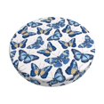 thumbnail image 3 of Picia Beautiful Butterflies pattern Round Stool Covers Comfy Seat Covers Stretch Removable WashableChair Slipcover Round Bar Chair Cushion Cover-13 inch, 3 of 7