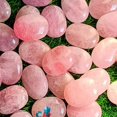 thumbnail image 3 of Venta al por mayor de cuarzo rosa natural a granel cristal de roca amatista piedra en bruto cristales en bruto Cuarzo rosa Piedra de palma de indie, 3 of 3