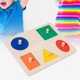 thumbnail image 5 of Grab -Earlier memory games, Montessori shape puzzles, sensory toys, wooden shape square, 5 of 8