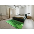 thumbnail image 4 of Ahgly Company Indoor Rectangle Patterned Deep Emerald Green Area Rugs, 4' x 6', 4 of 6