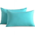thumbnail image 2 of Parkdale Set of 2 Ultra Soft Microfiber Zippered Pillow Cases (Standard, Aqua), 2 of 7