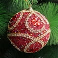 thumbnail image 3 of Clearance! Christmas Rhinestone Glitter Baubles Ball Xmas Tree Ornament Decoration 8CM, 3 of 3