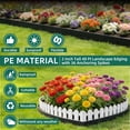 thumbnail image 2 of Landscape Edging Kit, 2 inch Tall 40 ft Garden Edging Border, Lawn Edging with 36 Spikes, Mini Plastic Fence for Landscaping Yard Flowerbeds,Black, 2 of 7