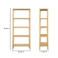 thumbnail image 6 of Moe's Home Collection Nolan Bookshelf Wood Natural, 6 of 6