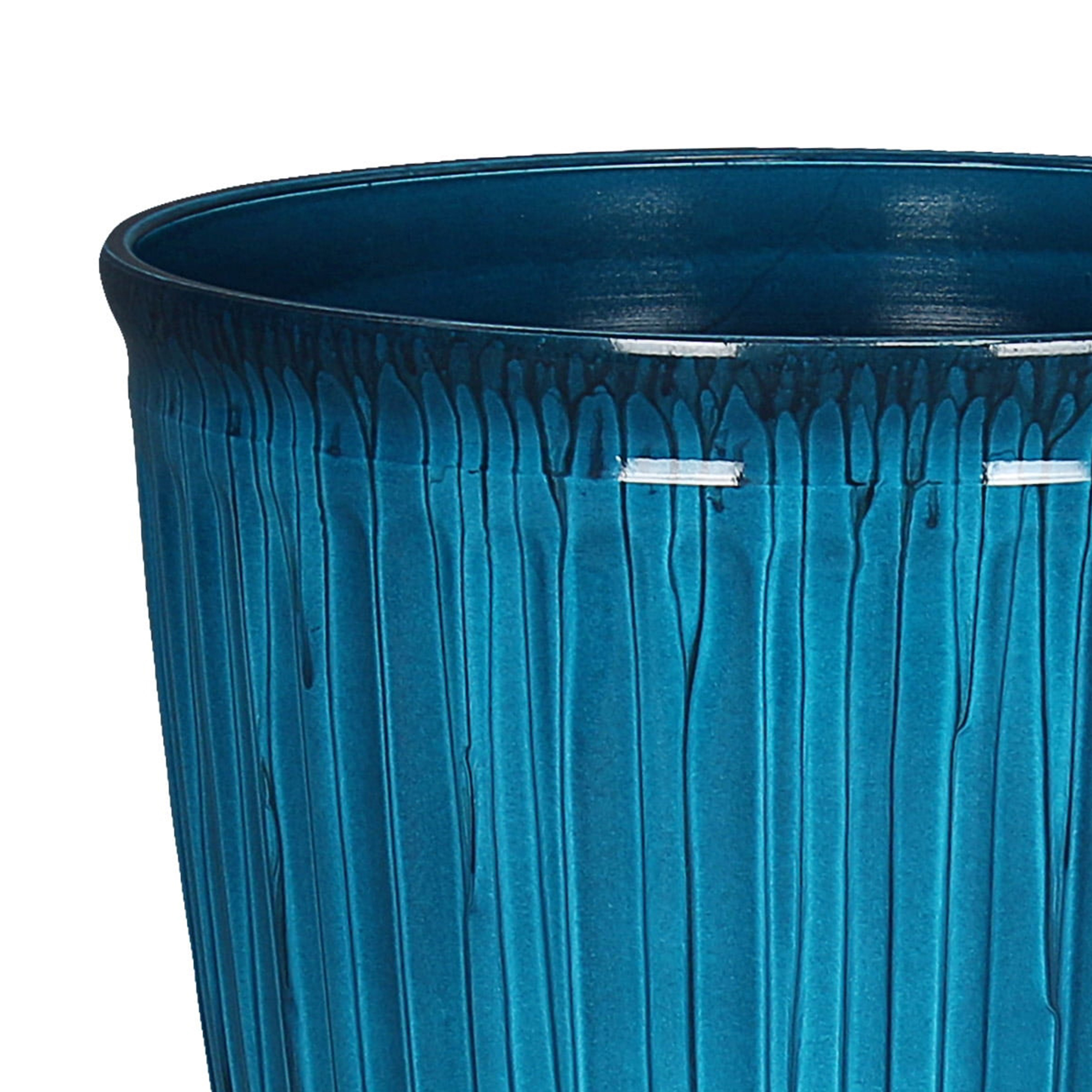 Better Homes & Gardens Kamala Round Planter, Aqua photo 6