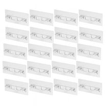 20Pcs Punch Free Shelf Support Pegs No Drill Adhesive Bracket Clear Pins for Cabinet Shelves Clips