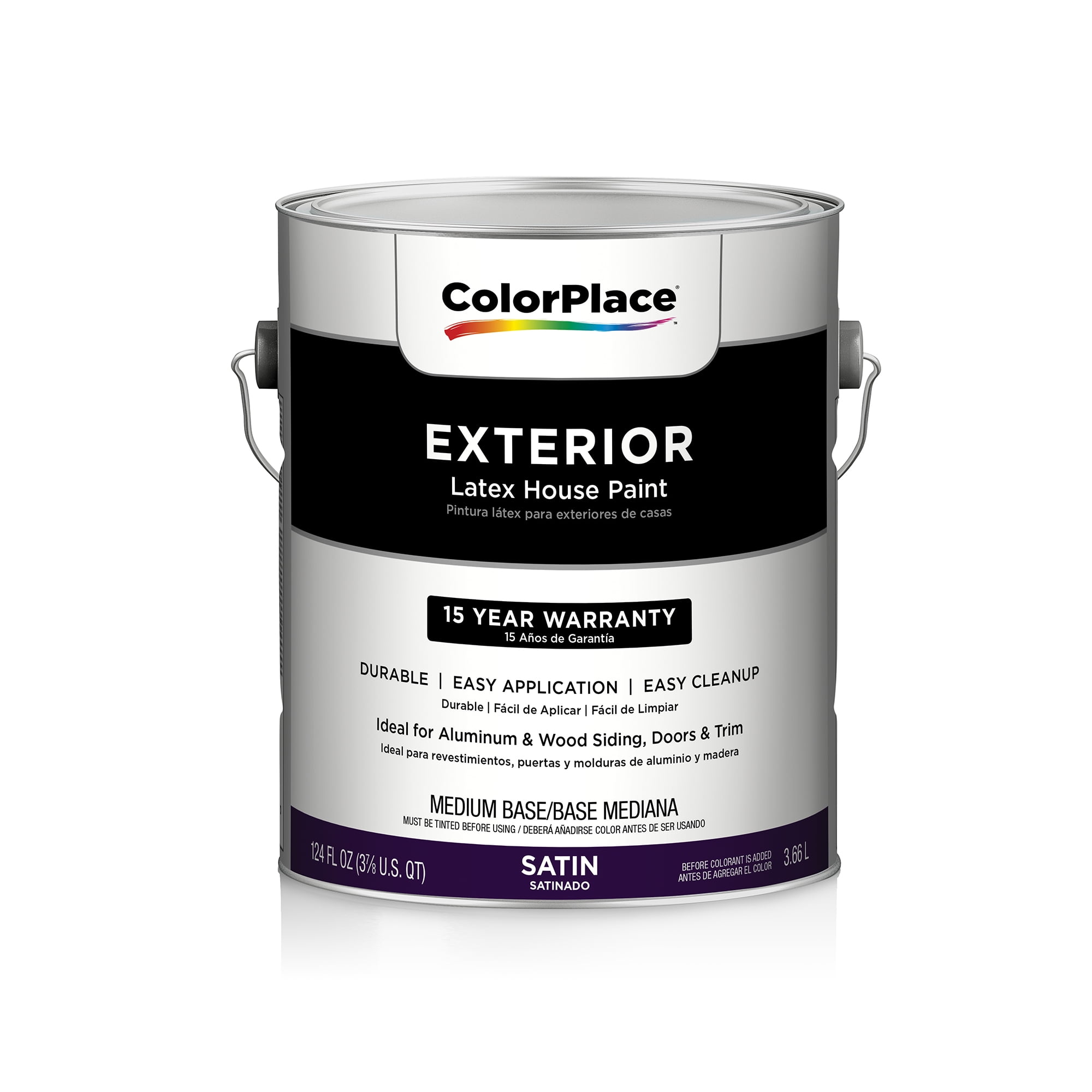 ColorPlace Exterior SemiGloss Medium Base Paint, 1 Gallon Walmart