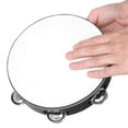 thumbnail image 4 of 4Pcs Adult Hand Drum Set Double Row Hand Bell Drum Kit Wood Drum 4 Inch 6 Inch 8 Inch 10 Inch Handheld Drum, 4 of 5