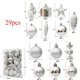 thumbnail image 2 of 20/29/40/50pcs Silver Red Special-shaped Christmas Ball Ornaments Christmas Tree Party Decoration Christmas Spheres Pendant New, 2 of 5