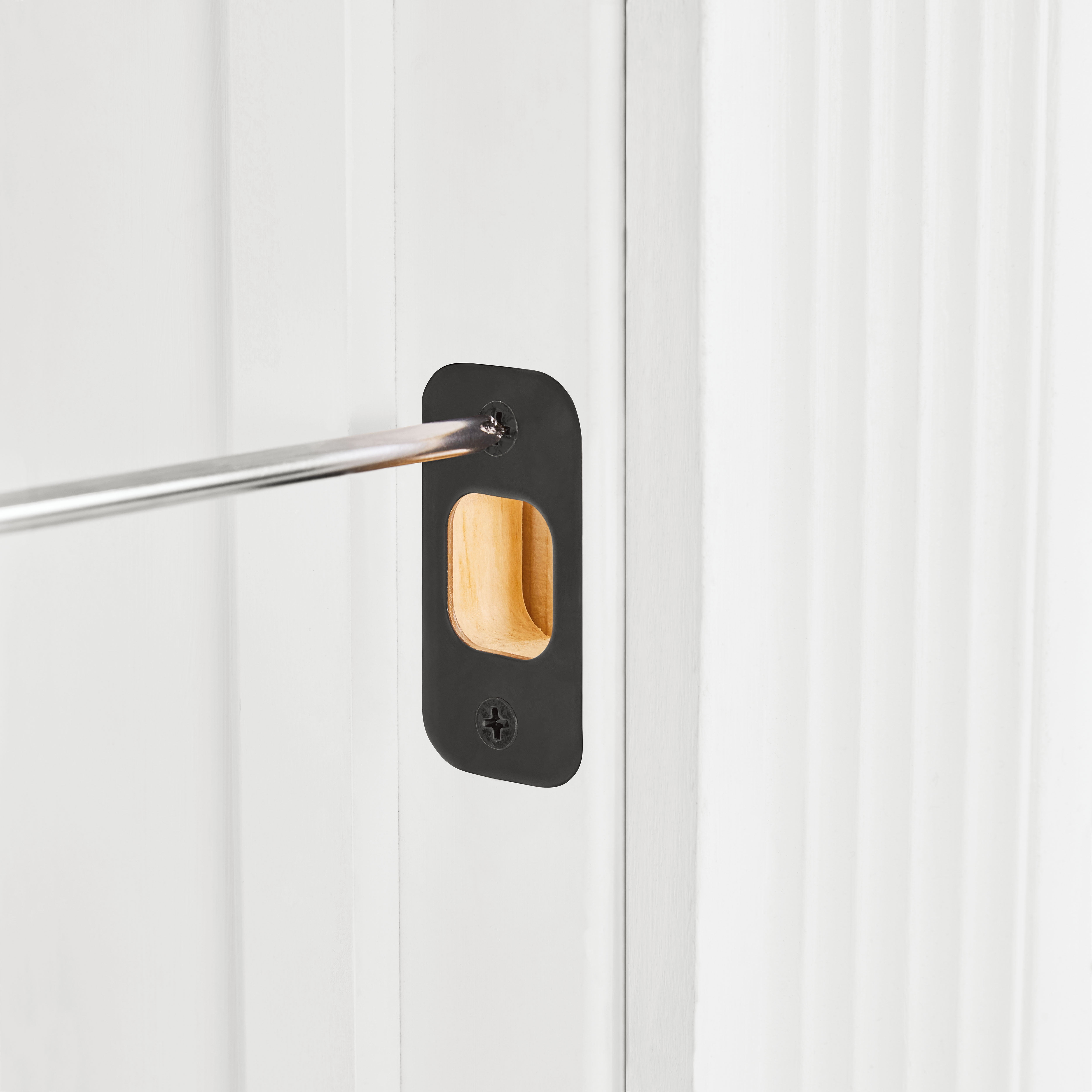 Hyper Tough Front Door Handle and Deadbolt Set with Reversible Interior Lever Matte Black Finish