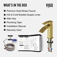 thumbnail image 4 of VIGO Satro Single Handle Single-Hole Bathroom Faucet in Matte Brushed Gold, 4 of 12