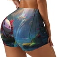 thumbnail image 1 of Balery Pond Cute Axolotl Pantalones cortos de entrenamiento estampados para mujer, sin costuras, ajustados, para gimnasio, yoga, correr, deportes, ejercicio activo, fitness.-XX-Large, 1 of 8