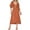 Orange, variant on TJAZFJPA Chiffon Dress for Women Womens Tie Rope Belt Ruffle Trim Sleeves Wear Fashion Elegant Dress Knit Sleeveless Dress Knit Dress Garden Party Dresses for Women