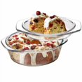 thumbnail image 1 of Nutriups Casserole Ronde en Verre Transparent avec Couvercle / Vaisselle en Verre Couverte avec Couvercle 1 L, 1 of 1