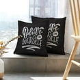 thumbnail image 6 of LALILO Throw Pillow Covers Clothes Calligraphy Badge Tag Girl Boy Cushion Cover 18" x 18", 2580 Pack, 6 of 6