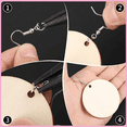thumbnail image 2 of 400PCS Wooden Unfinished Blank Round Earring Set DIY Wooden Personalized Earring Pendant, 2 of 6