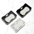 thumbnail image 6 of Unique Bargains 1 Pc Soap Dish Double-layer Drain Soap Holder for Bathroom Gray, 6 of 6