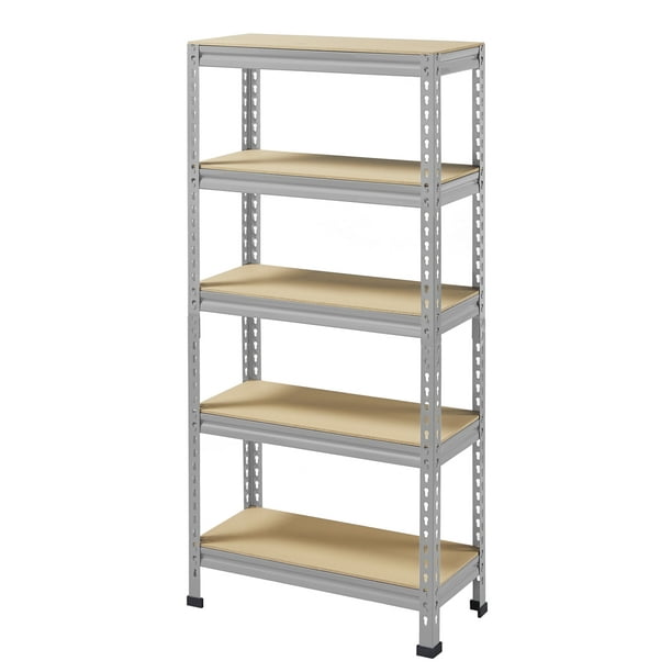 Yaheetech 5 Tiers Storage Shelf Metal Frame Organizer Rack 330LB