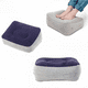 thumbnail image 1 of Almohada inflable de PVC con flocado, alfombrilla inflable para pies, reposapiés para viajes al aire libre, alfombrilla para pedales para automóviles y aviones, 1 of 4