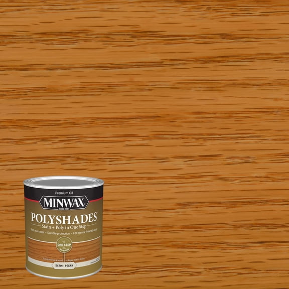 Minwax PolyShades, Satin, Pecan, 1 Quart
