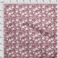 thumbnail image 4 of oneOone Cotton Flex Maroon Fabric Asian Mosaic Craft Projects Decor Fabric Printed By The Yard 40 Inch Wide, 4 of 5