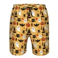thumbnail image 4 of Naloa Halloween Ghost Pumpkin Men's Beach Shorts, Surfing shorts, Swim trunks, Quick Dry Swim Trunks for Surfing Beach Fun - Medium, 4 of 9