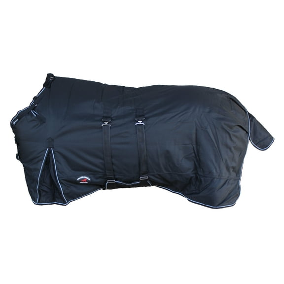 84" 1200D Turnout Waterproof Horse Heavy Winter Blanket w/ Bellyband Black 551B